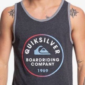 Quiksilver Men's Rainbow Circle Tank Charcoal S